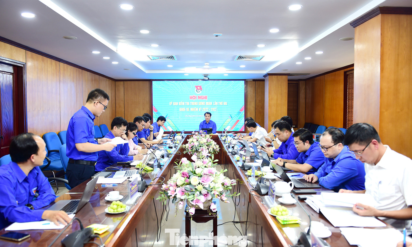 Quang cảnh Hội nghị Ủy ban Kiểm tra Trung ương Đoàn lần thứ hai khóa XII, nhiệm kỳ 2022-2027. Ảnh: Xuân Tùng