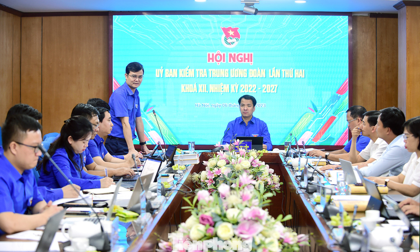 Bí thư thứ nhất T.Ư Đoàn Bùi Quang Huy phát biểu chỉ đạo tại hội nghị. Ảnh: Xuân Tùng