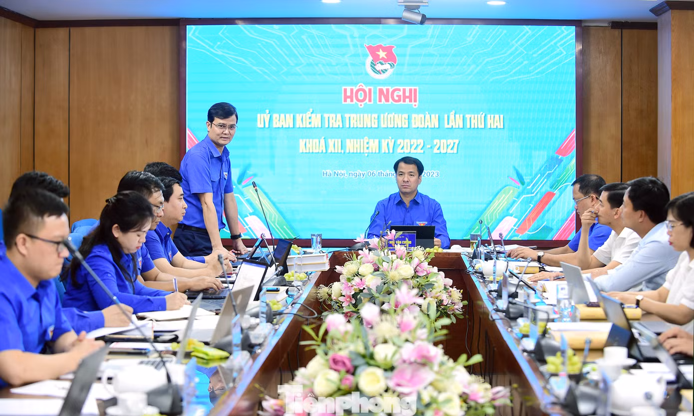 Bí thư thứ nhất T.Ư Đoàn Bùi Quang Huy phát biểu chỉ đạo tại hội nghị. Ảnh: Xuân Tùng
