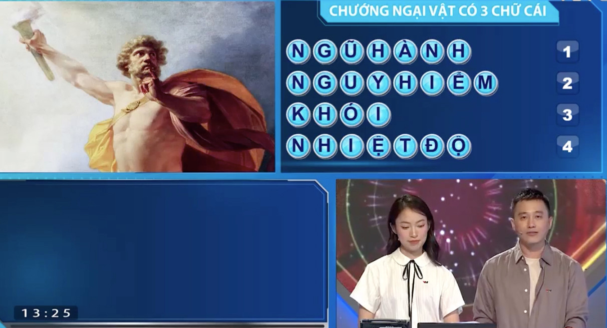 Thái An đã giải được ẩn số chướng ngại vật.