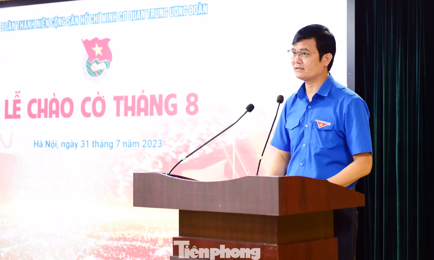 Anh Bùi Quang Huy phát biểu chỉ đạo tại chương trình. Ảnh: Xuân Tùng Anh Bùi Quang Huy phát biểu chỉ đạo tại chương trình. Ảnh: Xuân Tùng