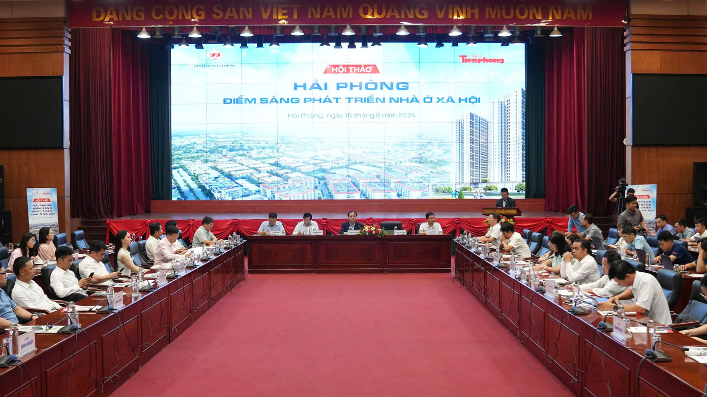 Hội thảo có sự tham gia của lãnh đạo Bộ Xây dựng, UBND TP Hải Phòng và các Hiệp hội Bất động sản