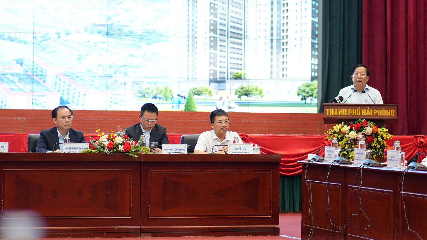 Ông Nguyễn Đức Thọ, Phó Chủ tịch UBND thành phố Hải Phòng cam kết triển khai nhà ở xã hội với 3 tiêu chuẩn: Vị trí tốt - Chất lượng tốt - Giá cả tốt