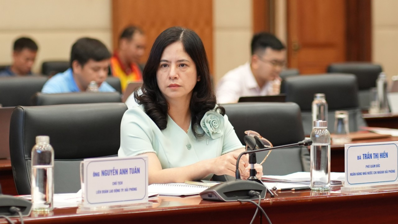 Bà Trần Thị Hiền, Phó giám đốc Ngân hàng Nhà nước Chi nhánh Hải Phòng