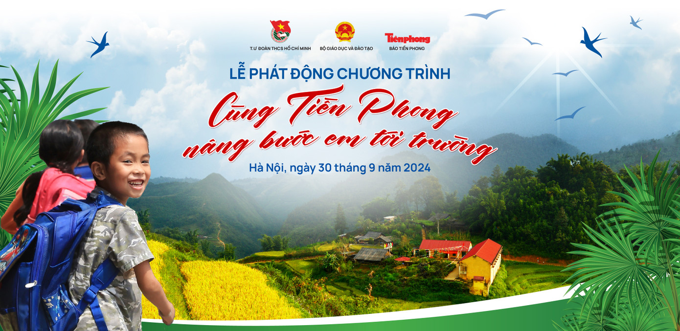 “Cùng Tiền Phong nâng bước em tới trường” viết tiếp tương lai sáng cho học sinh, trẻ em có hoàn cảnh đặc biệt khó khăn ở vùng cao sau cơn bão Yagi