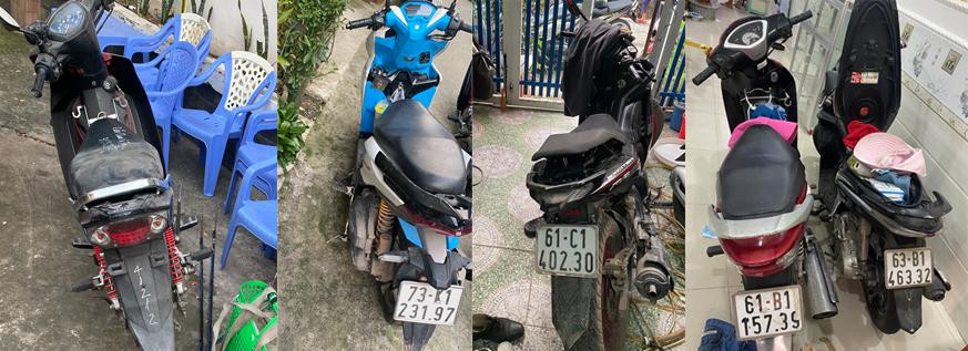 Kho xe gian được phát hiện sau khi bắt được tên cướp