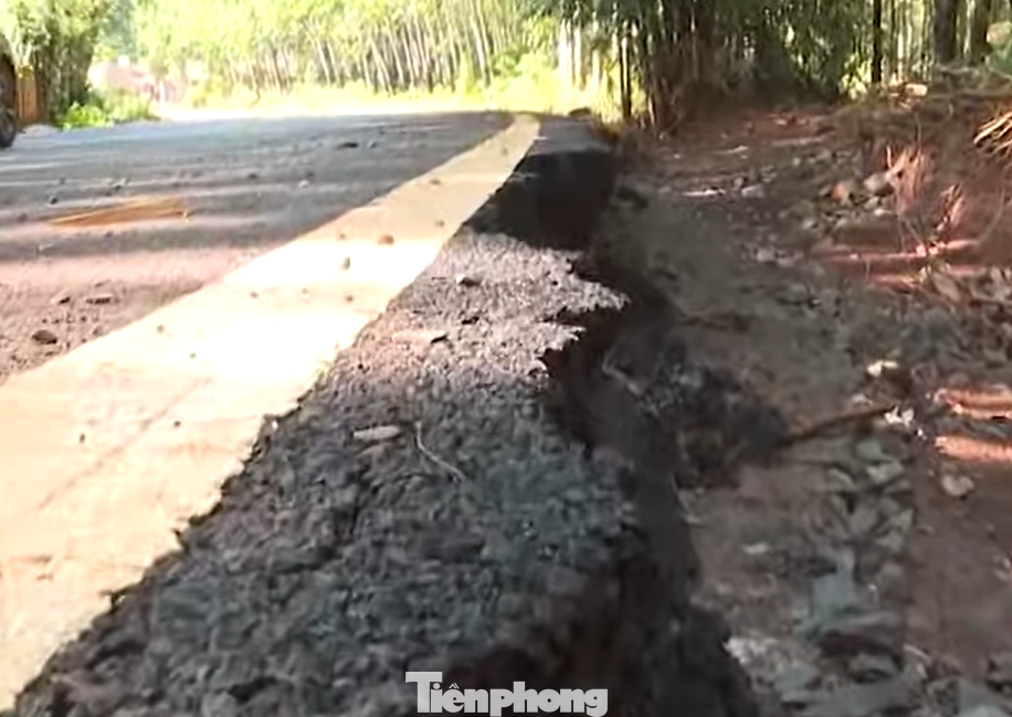 Tuyến ĐT 756 sạt lở chỉ sau thời gian ngắn đưa vào sử dụng