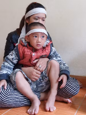 Nạn nhân Tuấn mất đi, để lại vợ trẻ và con thơ bơ vơ