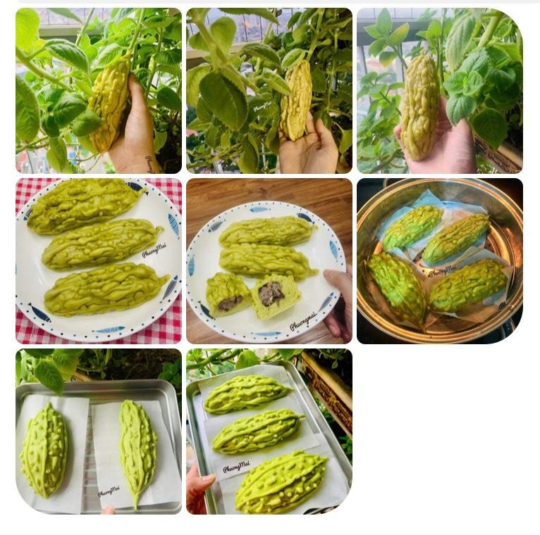 Những &quot;trái khổ qua&quot; được chị Mai Phương tạo hình hết sức cầu kỳ