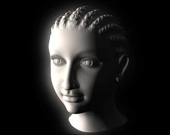 Nữ hoàng Cleopatra được tạo trên công nghệ 3D. Khuôn mặt đã được chỉnh sửa để tái hiện thuần chất dân tộc Hình ảnh Cleopatra trên tường Dendera (Ai Cập)