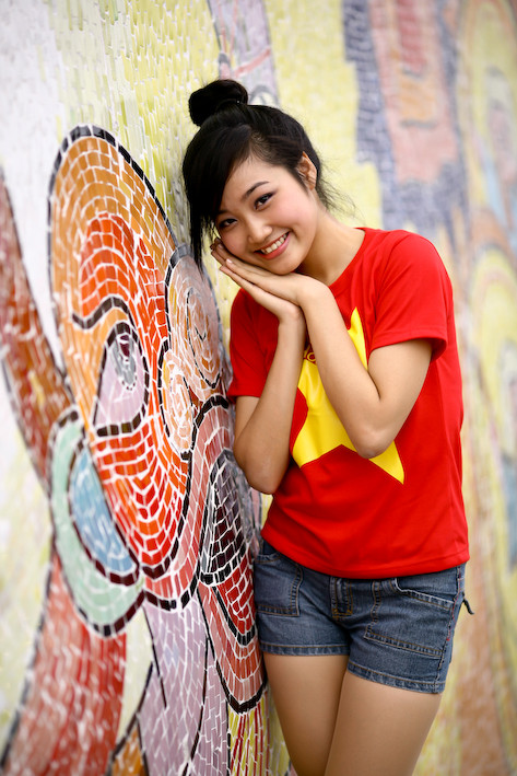 Thể hiện nét nhí nhảnh cùng với những mảng hình vui nhộn