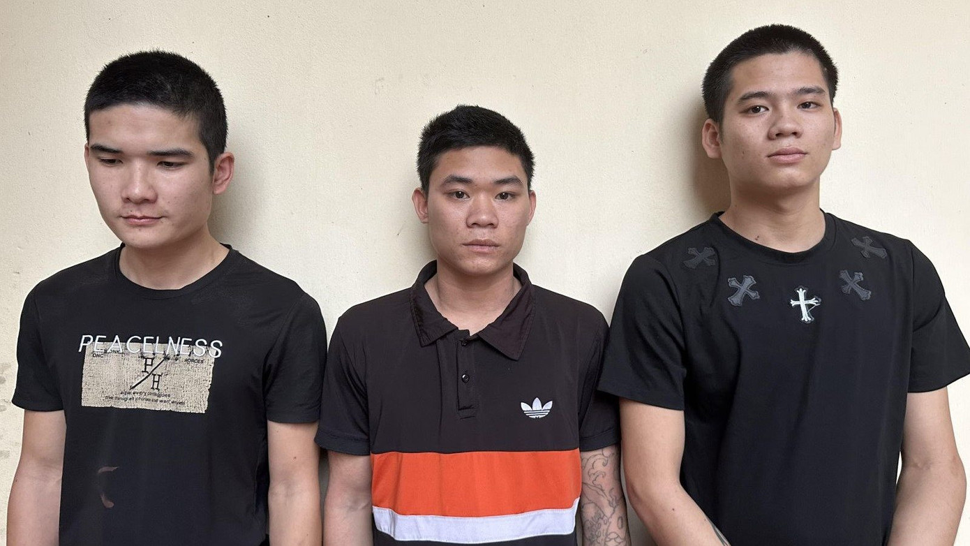 Ba đối tượng bị bắt giữ. Ảnh: Công an Thanh Hoá