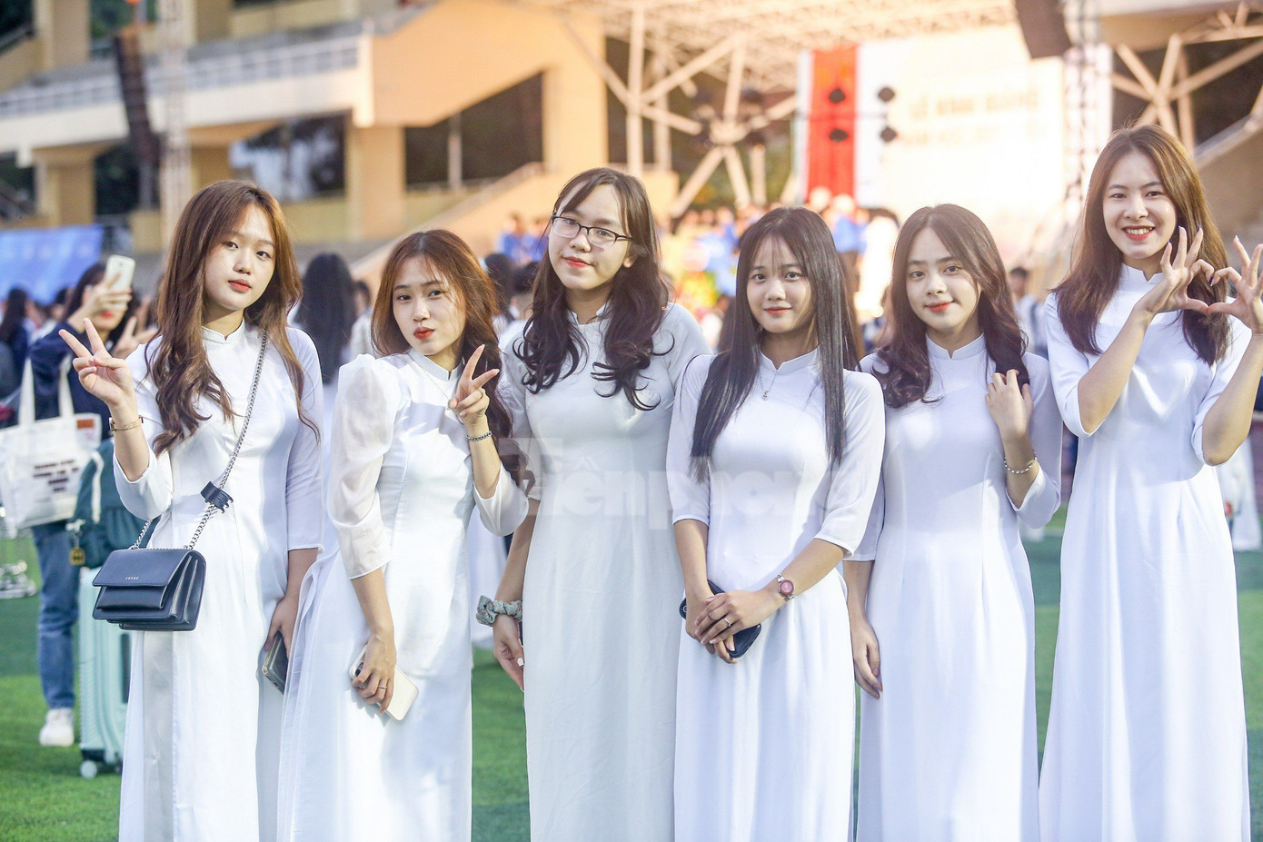 Nét trong trẻo của các nhà giáo tương lai. Ảnh: Duy Phạm Nét trong trẻo của các nhà giáo tương lai. Ảnh: Duy Phạm