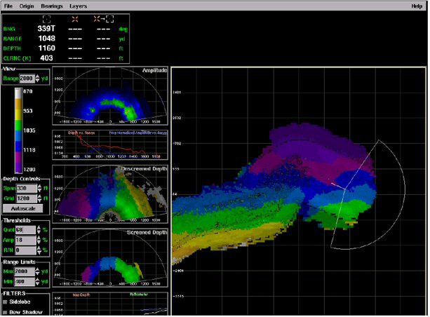 Sonar trinh sát trên tầu ngầm seawofl