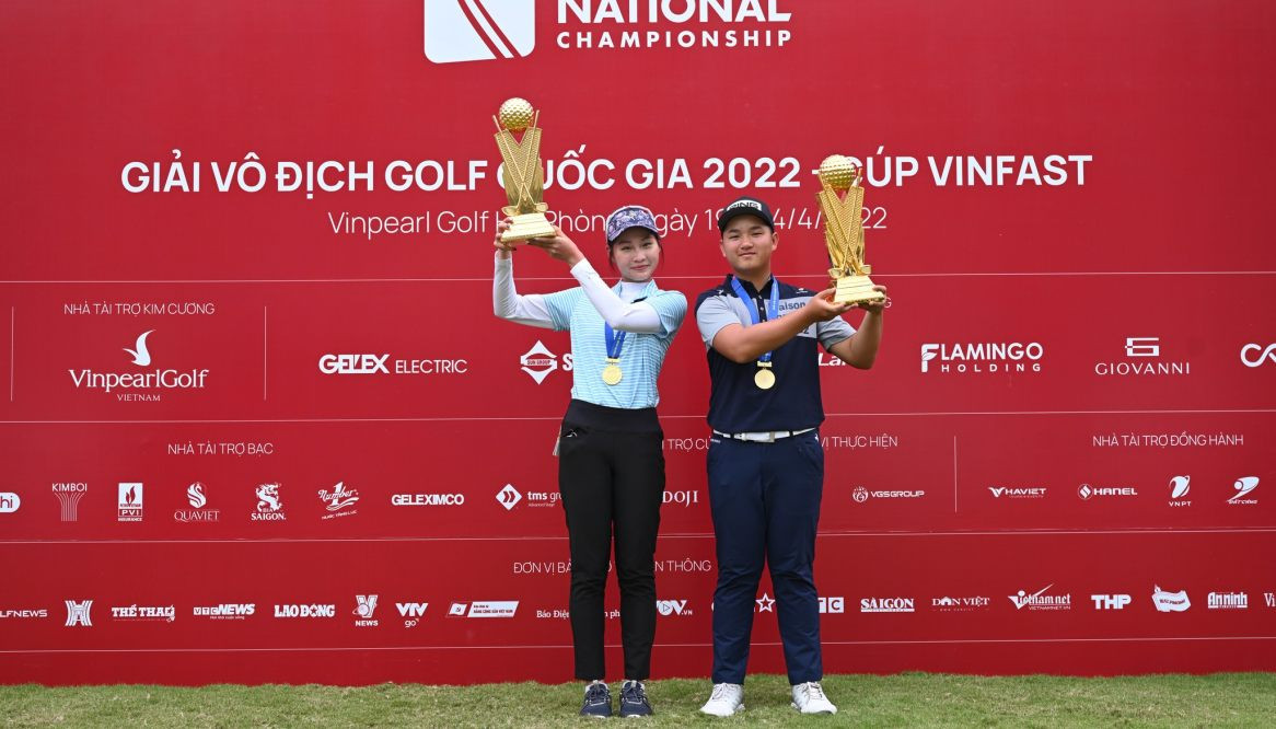Nguyễn Anh Minh và Đoàn Xuân Khuê Minh thiết lập kỷ lục điểm số ở Giải Vô địch Golf Quốc gia năm 2022 - Cúp VinFast