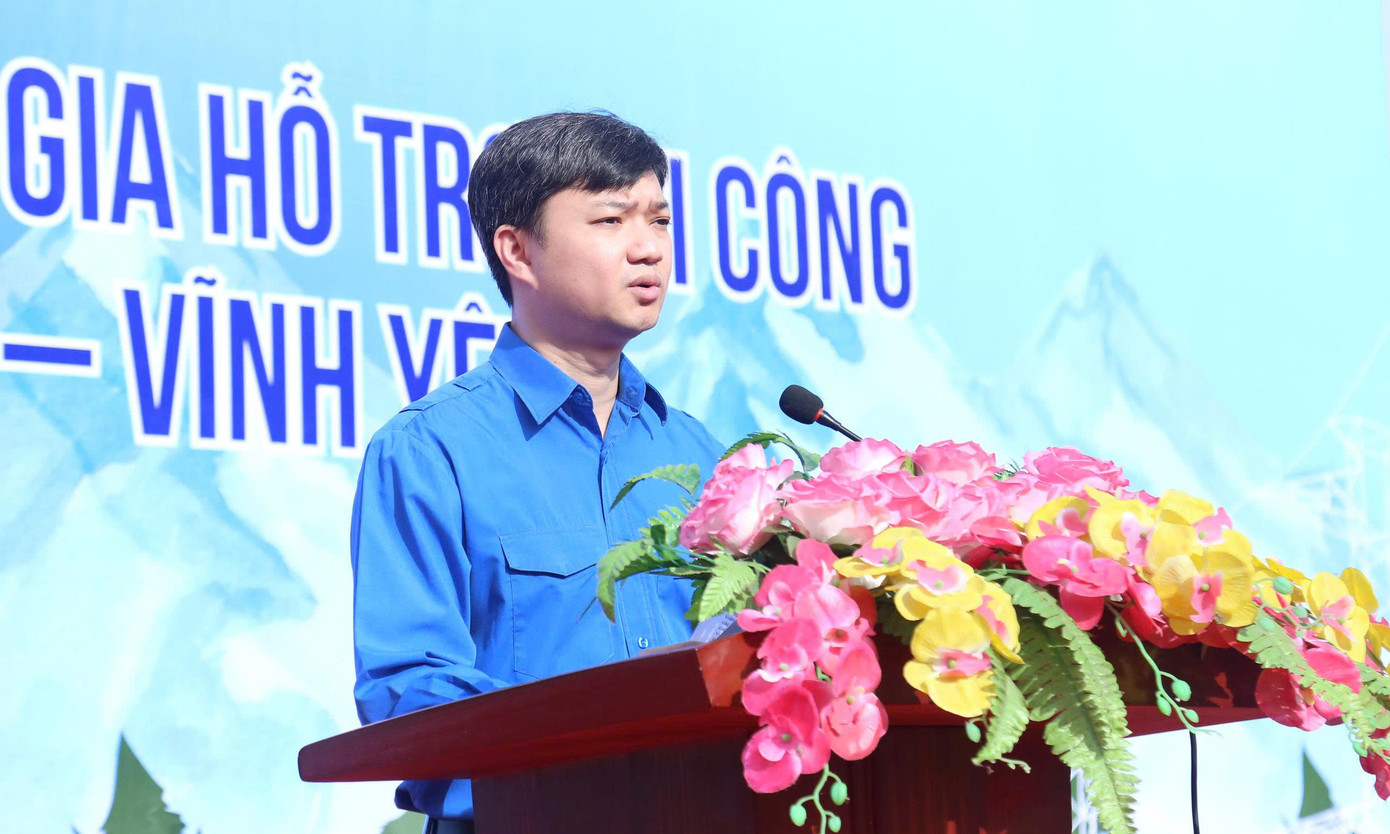 Anh Nguyễn Minh Triết phát biểu. Ảnh: Xuân Tùng