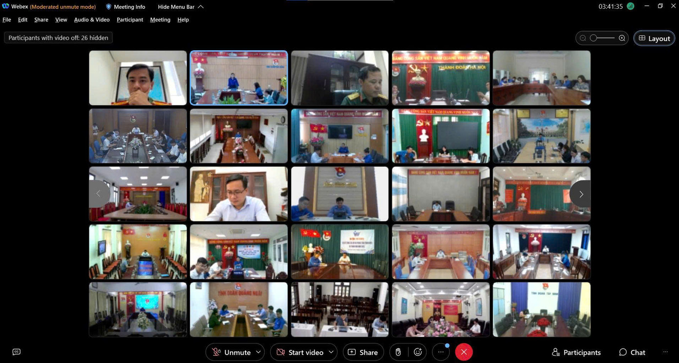 Hội nghị diễn ra theo hình thức trực tiếp kết hợp trực tuyến. Ảnh: BTC