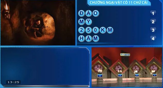 Diệu Linh giải đáp chính xác ẩn số chướng ngại vật. Diệu Linh giải đáp chính xác ẩn số chướng ngại vật.