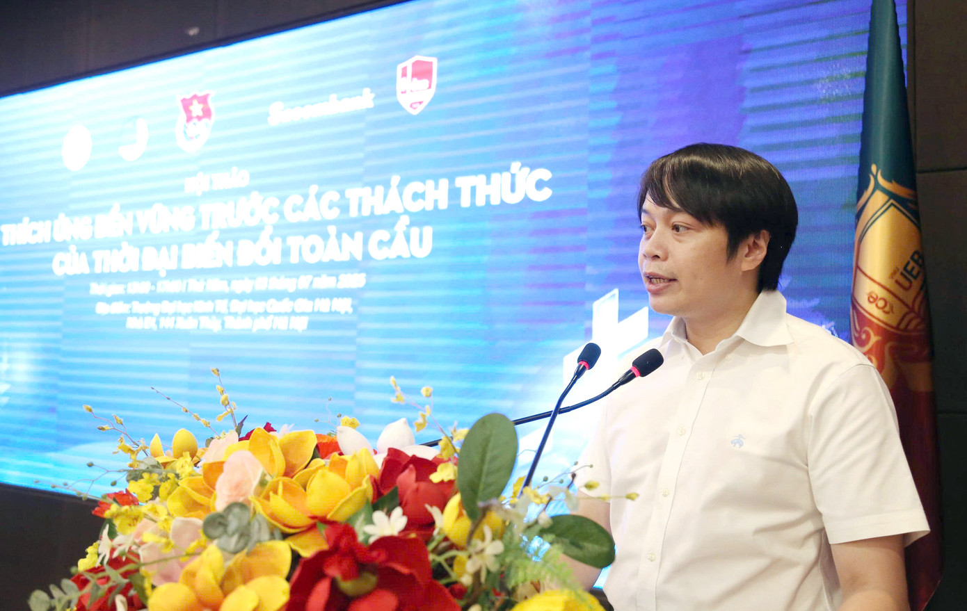 Anh Nguyễn Hữu Tú phát biểu khai mạc hội thảo. Ảnh: Lâm Đăng Hải Anh Nguyễn Hữu Tú phát biểu khai mạc hội thảo. Ảnh: Lâm Đăng Hải