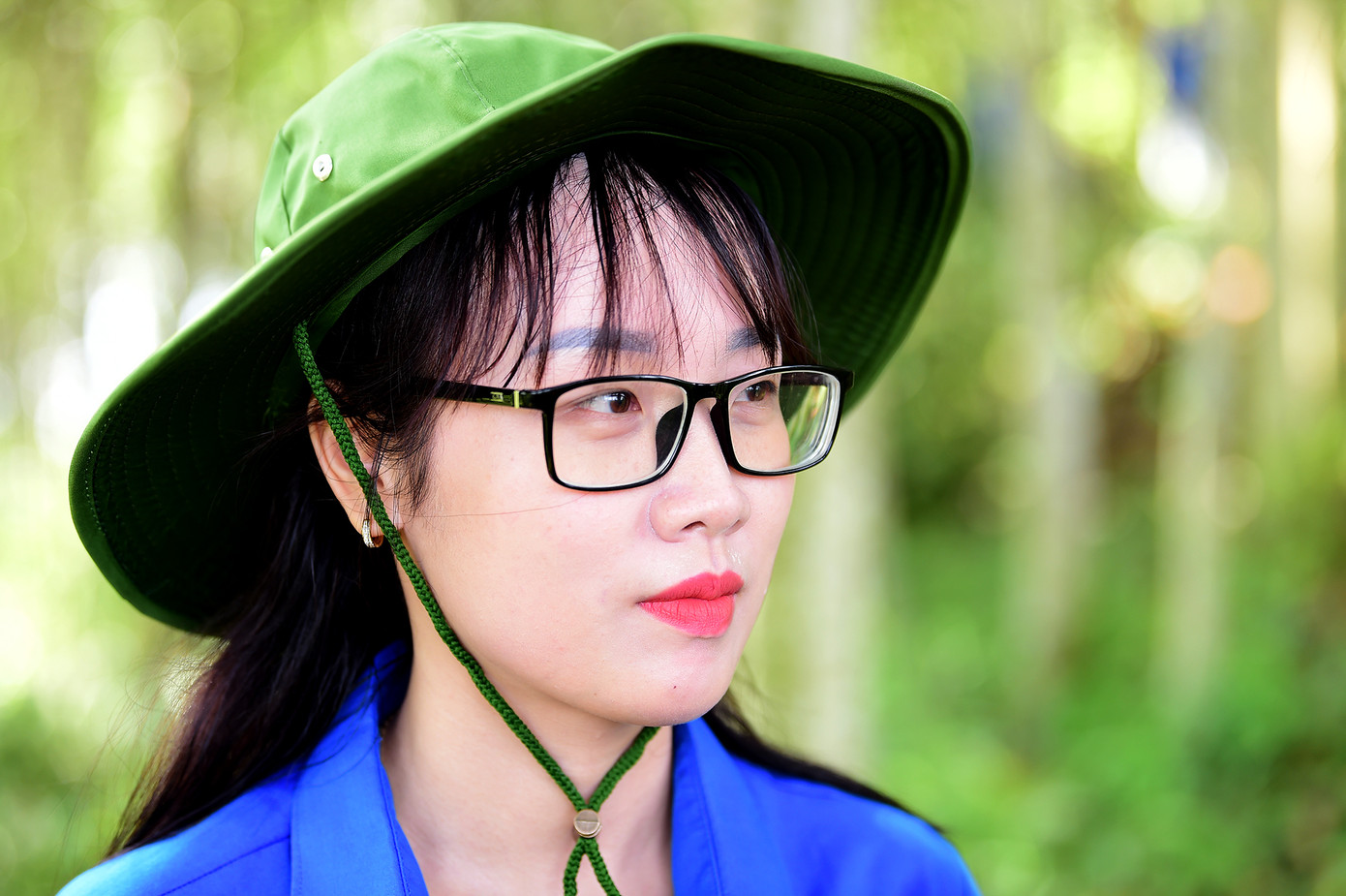 Chị Trần Kim Thoa - Bí thư Đoàn xã Phong Hải. Ảnh: Xuân Tùng