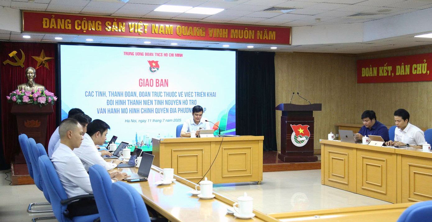 Hội nghị giao ban tại điểm cầu trung ương. Ảnh: CTV Hội nghị giao ban tại điểm cầu trung ương. Ảnh: CTV