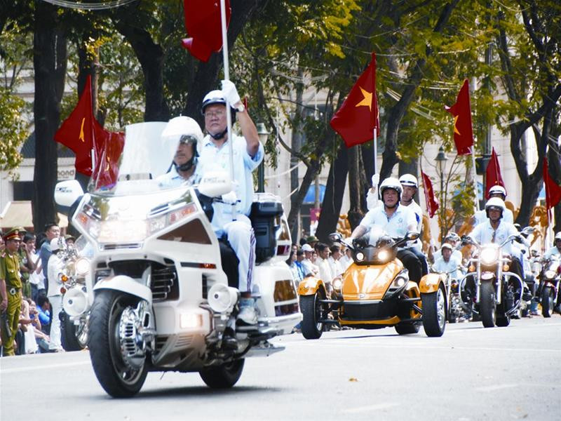 Tổng duyệt lễ kỷ niệm sáng 27-4 - Ảnh: HV Tổng duyệt lễ kỷ niệm sáng 27-4 - Ảnh: HV