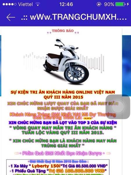 Hàng nghìn người sập bẫy lừa đảo trúng thưởng trên mạng ảnh 1