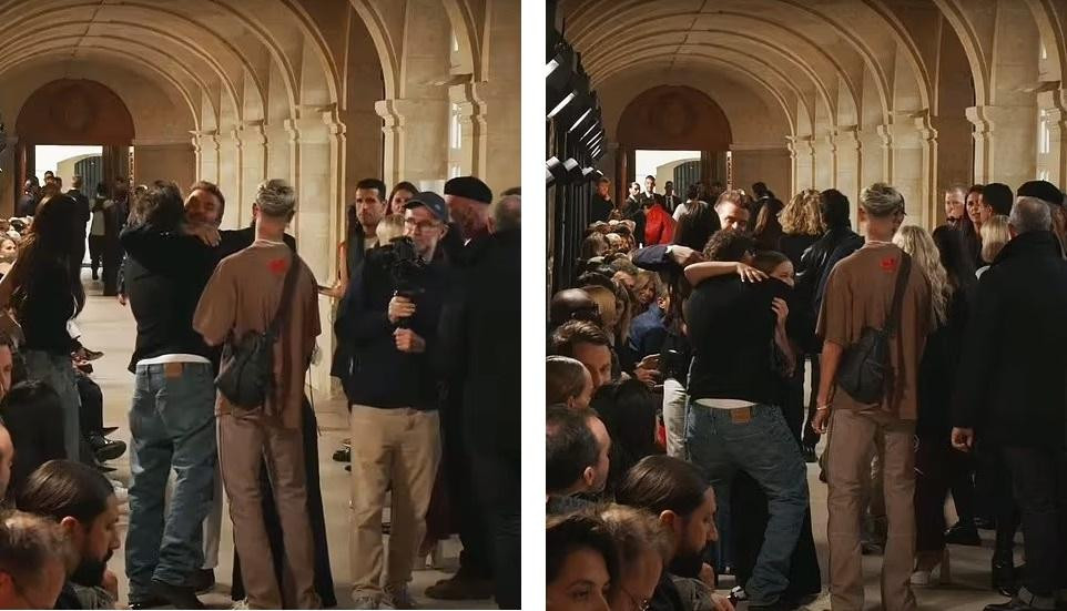 Trước đó, cánh săn ảnh chụp được khoảnh khắc đoàn tụ của Brooklyn và Nicola với bố và các em. Đầu bếp sinh năm 1999 ôm chầm lấy bố và em gái Harper sau gần nửa năm xa cách. David cũng dành cho con dâu Nicola cái ôm chào hỏi.