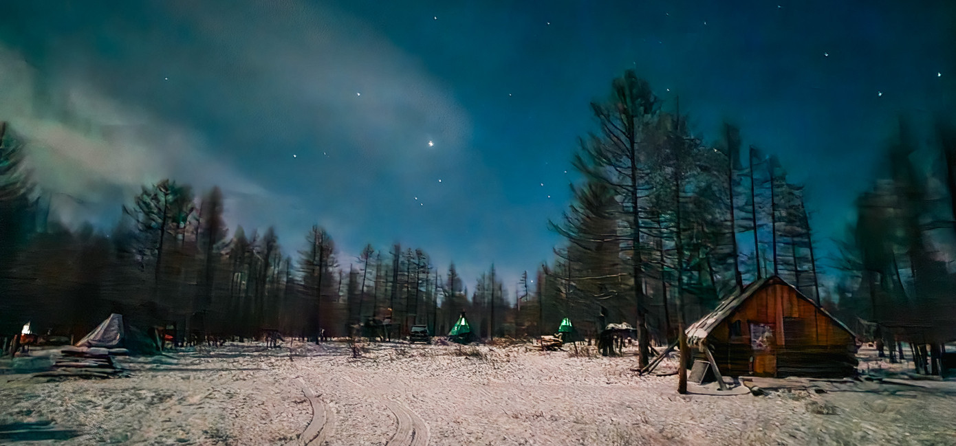 Bầu trời đầy sao khi màn đêm buông xuống ở cao nguyên Mông Cổ.