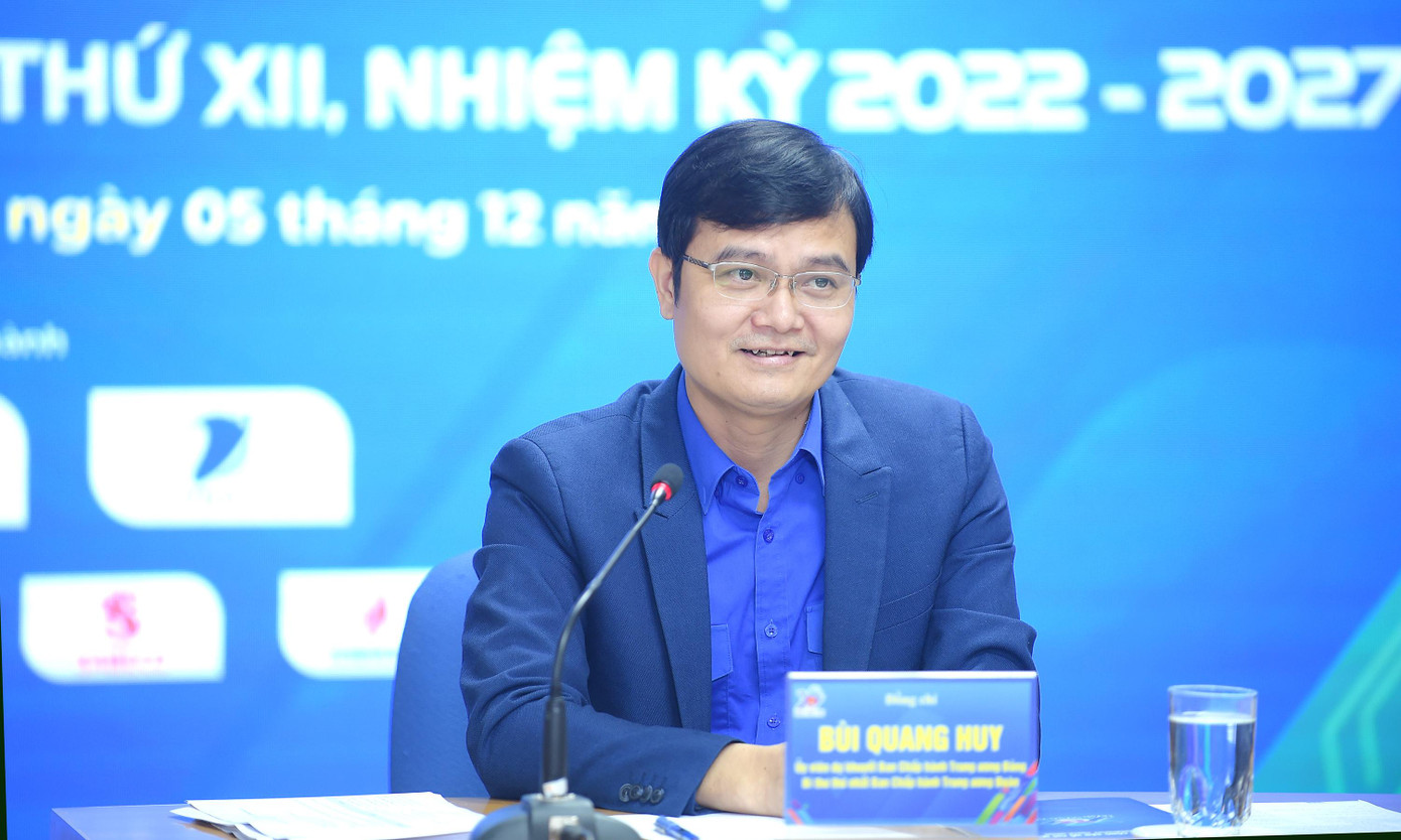 Anh Bùi Quang Huy cho biết Ngày thanh niên cùng hành động tổ chức tại 11 Tỉnh Thành, Đoàn và một điểm ngoài nước Ảnh: Xuân Tùng Anh Bùi Quang Huy cho biết Ngày thanh niên cùng hành động tổ chức tại 11 Tỉnh Thành, Đoàn và một điểm ngoài nước Ảnh: Xuân Tùng