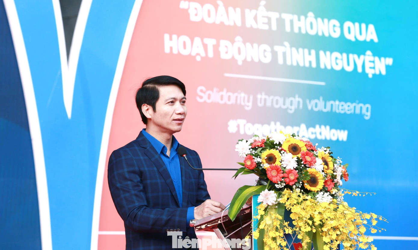 Anh Nguyễn Ngọc Lương phát biểu tại chương trình. Ảnh: Vương Anh Anh Nguyễn Ngọc Lương phát biểu tại chương trình. Ảnh: Vương Anh