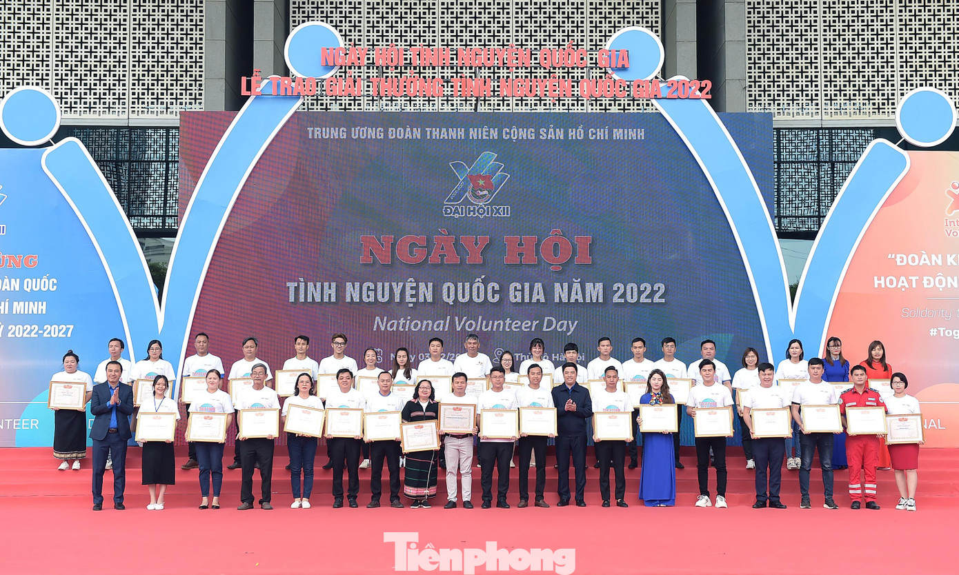 T.Ư Hội LHTN Việt Nam tặng Bằng khen cho các tập thể có thành tích xuất sắc trong hoạt động tình nguyện năm 2022. Ảnh: Xuân Tùng T.Ư Hội LHTN Việt Nam tặng Bằng khen cho các tập thể có thành tích xuất sắc trong hoạt động tình nguyện năm 2022. Ảnh: Xuân Tùng