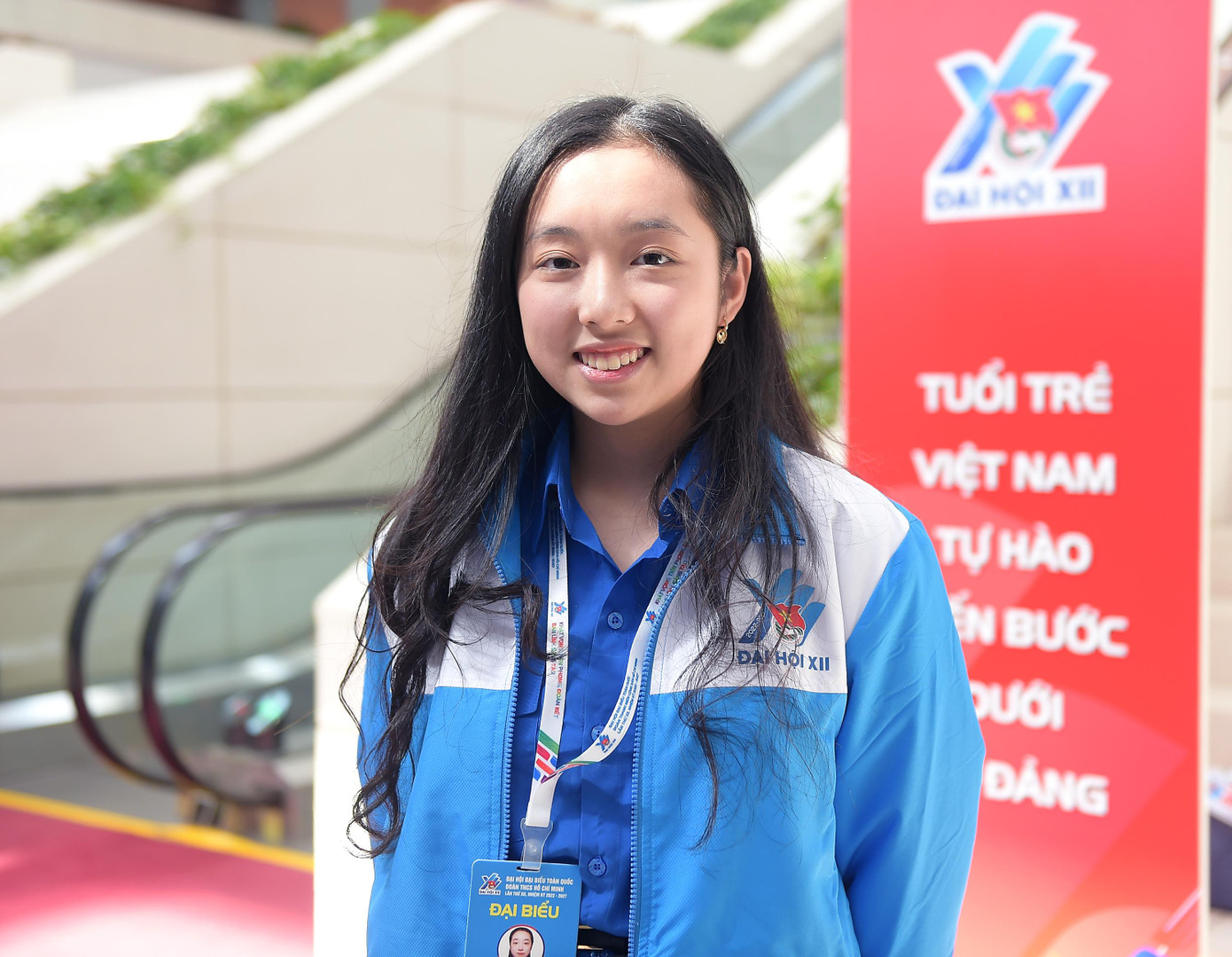 Nữ đại biểu Trần Ngọc Vân Trang. Ảnh: Xuân Tùng