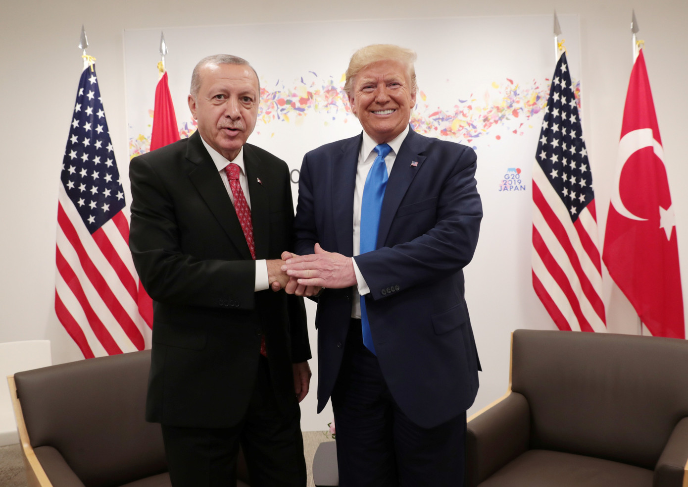 Tổng thống Mỹ Donald Trump và Tổng thống Thổ Nhĩ Kỳ Recep Tayyip Erdogan. (Ảnh: Reuters) Tổng thống Mỹ Donald Trump và Tổng thống Thổ Nhĩ Kỳ Recep Tayyip Erdogan. (Ảnh: Reuters)