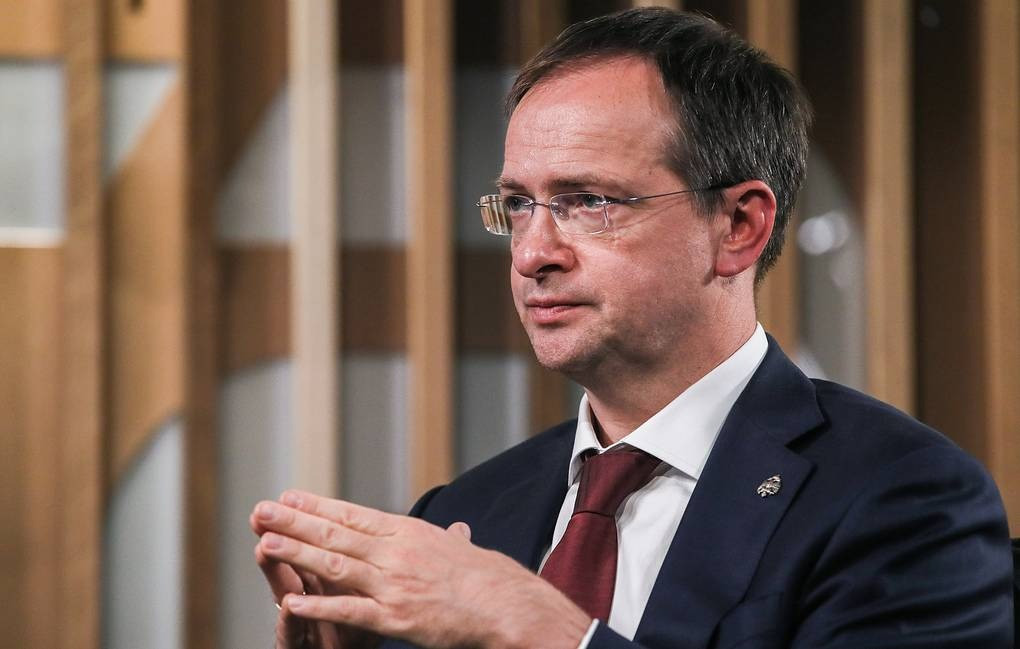 Trợ lý tổng thống Nga Vladimir Medinsky. (Ảnh: Tass) Trợ lý tổng thống Nga Vladimir Medinsky. (Ảnh: Tass)