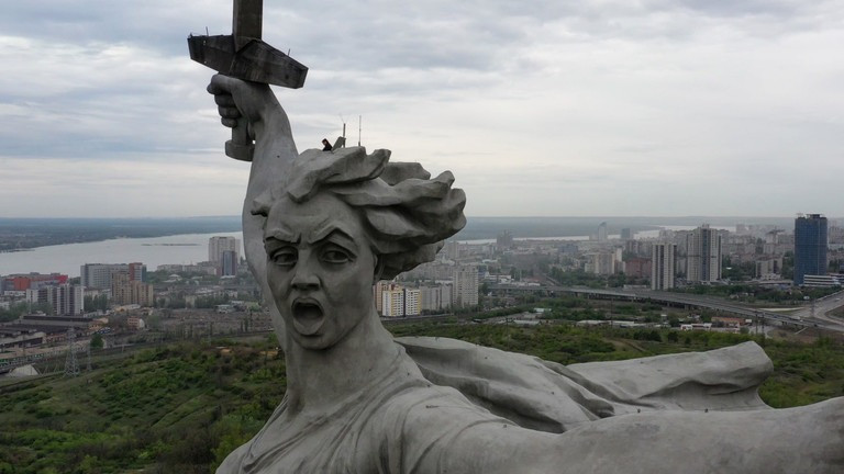 Bức tượng The Motherland Calls. (Ảnh: Getty Images)