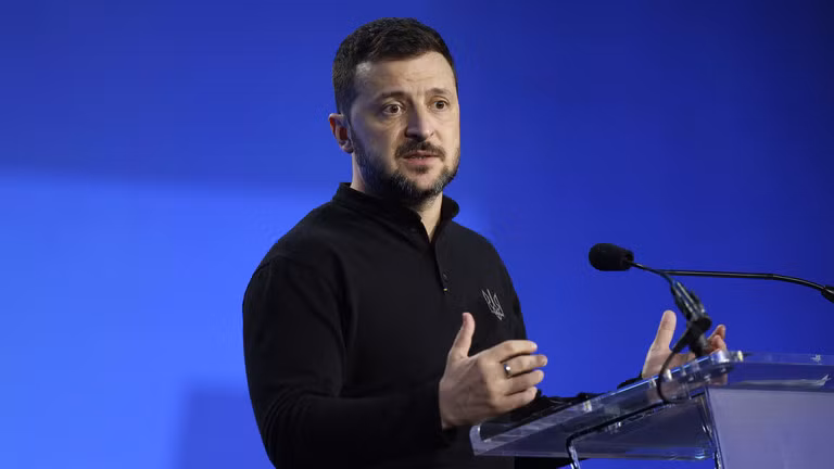 Tổng thống Ukraine Volodymyr Zelensky. (Ảnh: Getty Images)