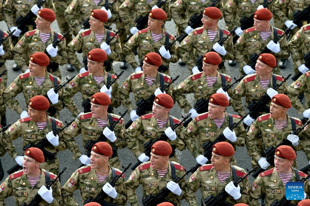 Hình ảnh tổng duyệt lễ duyệt binh ngày 7/5. (Ảnh: Tân Hoa Xã)