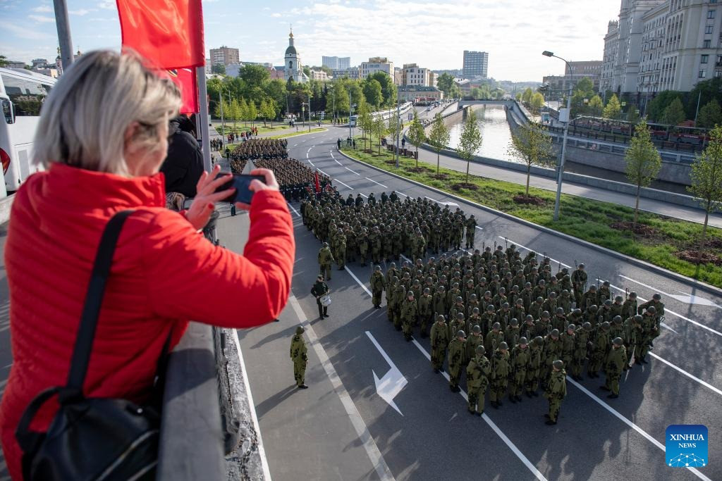 Hình ảnh tổng duyệt lễ duyệt binh ngày 7/5. (Ảnh: Tân Hoa Xã)