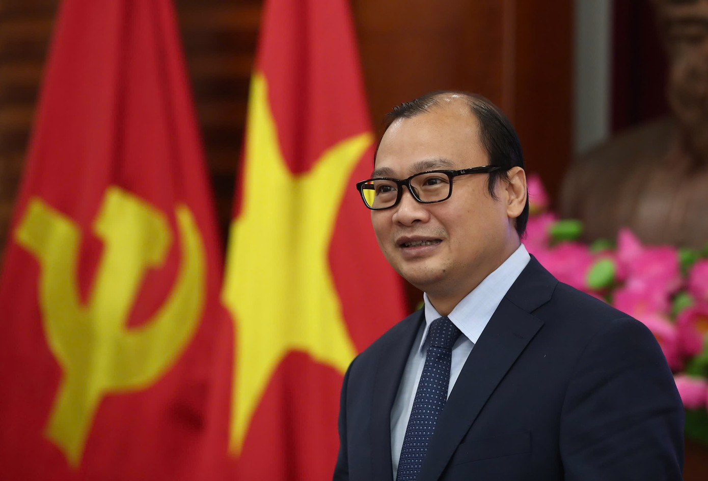 Thứ trưởng Bộ Văn hóa, Thể thao và Du lịch Lê Hải Bình phát biểu tại lễ phát động sáng 22/5. (Ảnh: Nam Nguyễn)