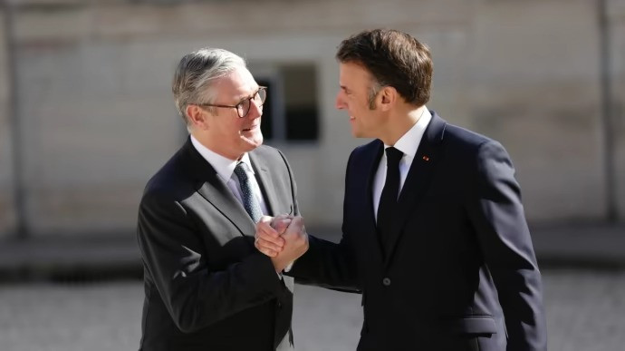 Thủ tướng Anh Keir Starmer và Tổng thống Pháp Emmanuel Macron. (Ảnh: Getty Images) Thủ tướng Anh Keir Starmer và Tổng thống Pháp Emmanuel Macron. (Ảnh: Getty Images)