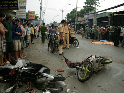 Hiện trường vụ tai nạn