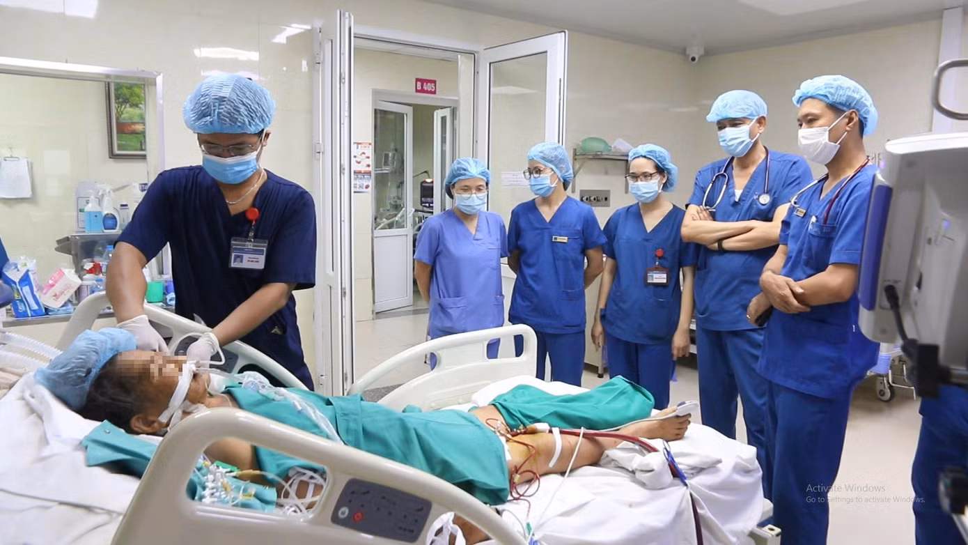 Người bệnh được cứu sống. Ảnh: BS cung cấp