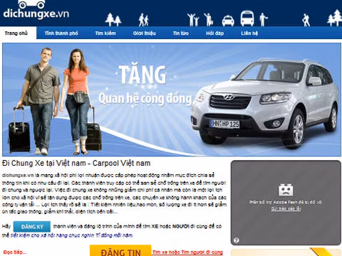 Đi chung xe, lựa chọn mới cho nhiều người để tiết giảm chi phí