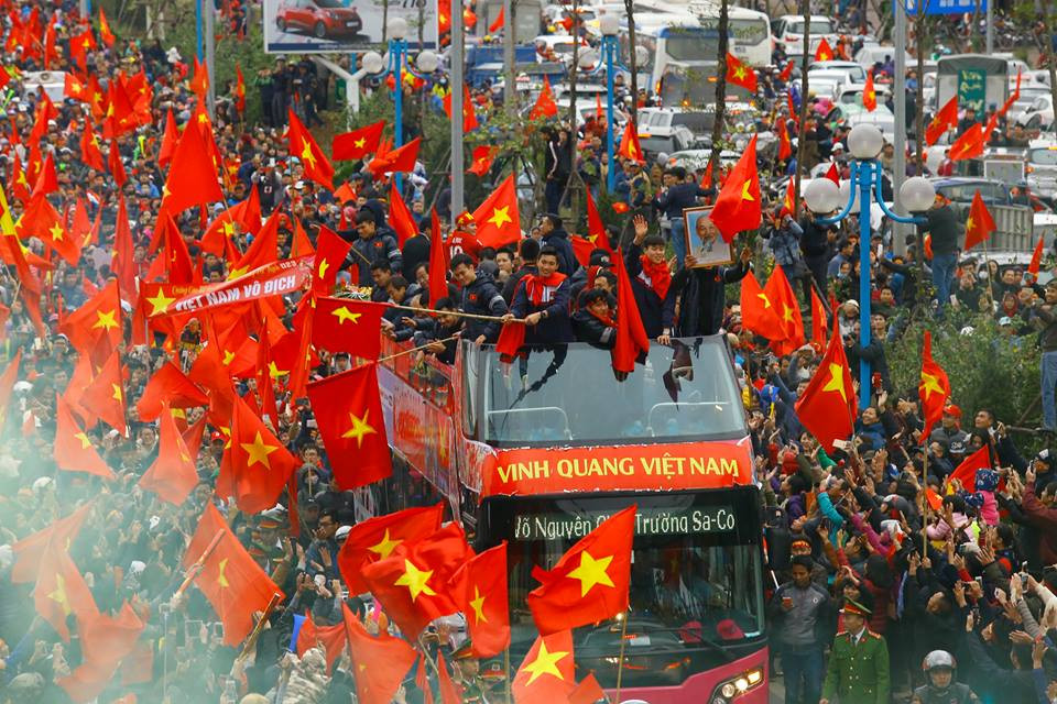 U23 Việt Nam hát 'Niềm tin chiến thắng' trên sân Mỹ Đình ảnh 17