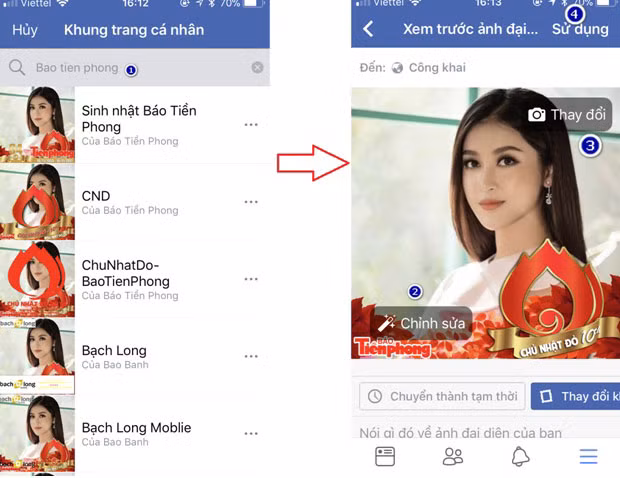 Thay ảnh đại diện Facebook hưởng ứng Chủ Nhật Đỏ 2018 ảnh 7