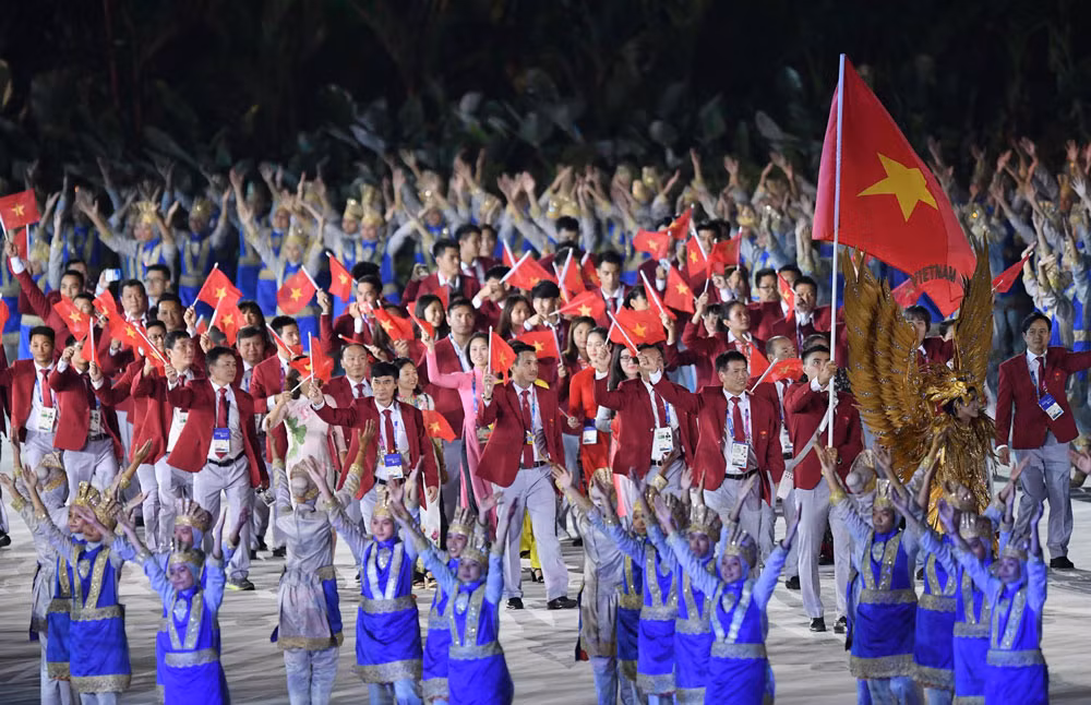 Lễ khai mạc ASIAD 2018: Lung linh đầy sắc màu ảnh 2