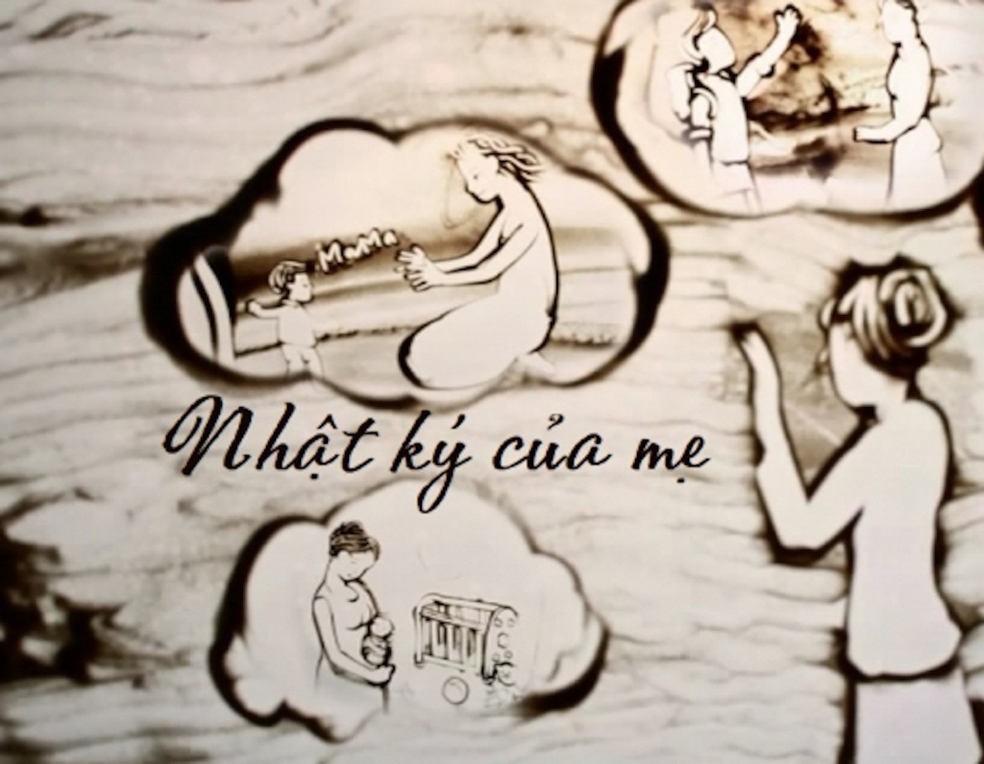 Nhật ký của mẹ qua nét vẽ của họa sĩ Trí Đức. Nhật ký của mẹ qua nét vẽ của họa sĩ Trí Đức.
