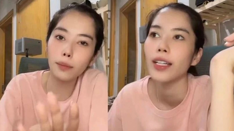 Nam Em trong một buổi livestream