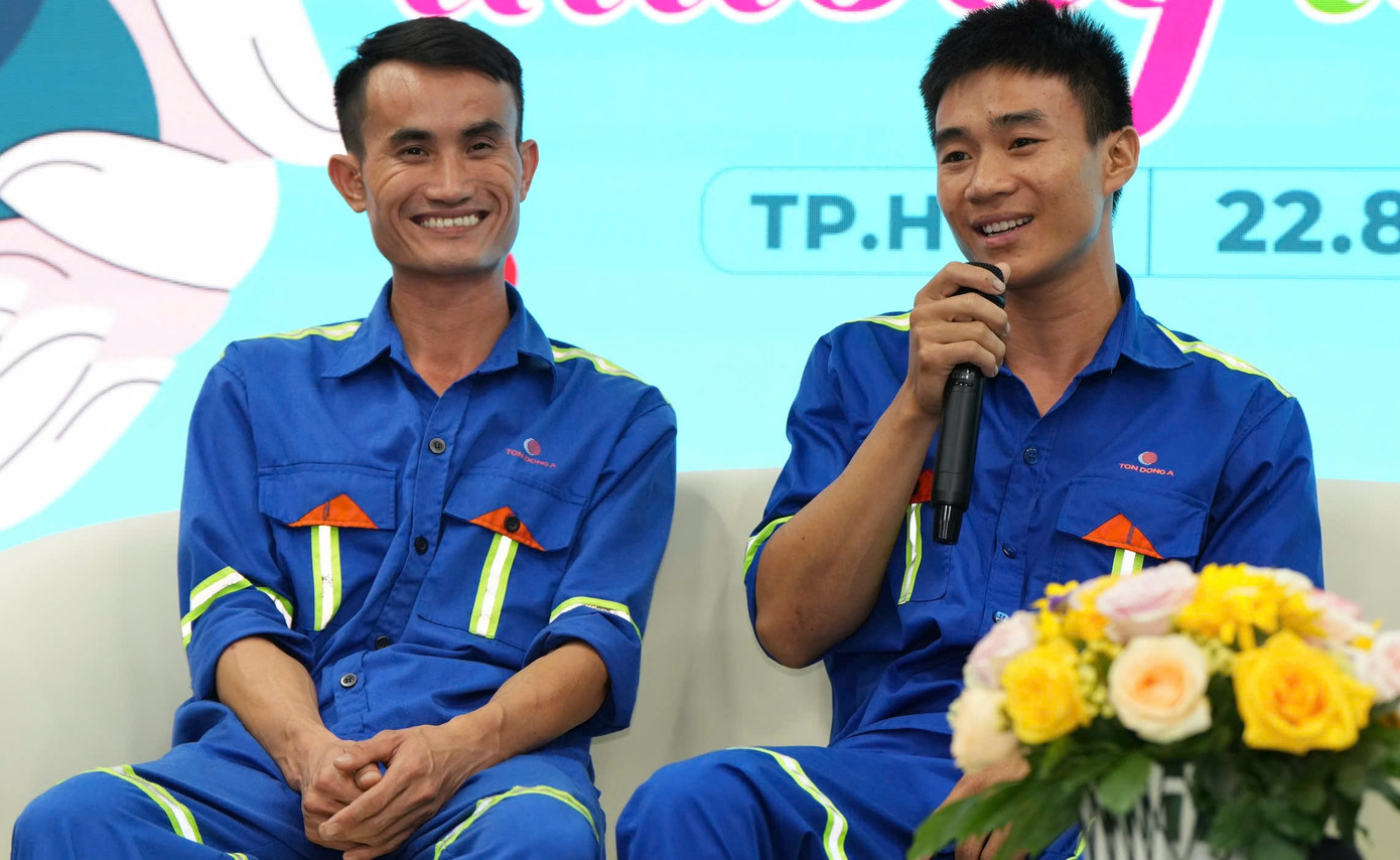 2 anh Phan Văn Tài và Trương Văn Thành thì rất vui vì đã cứu được người.